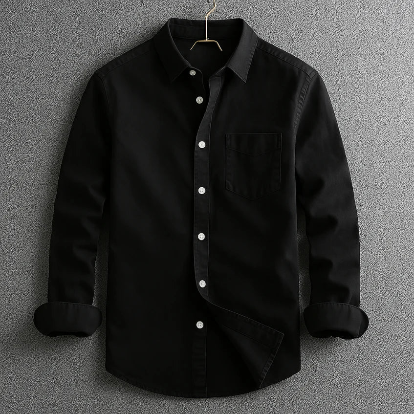 Smartes Herrenhemd für Business & Freizeit. Das elegante Slim-Fit Hemd mit Umlegekragen ist bequem und vielseitig.