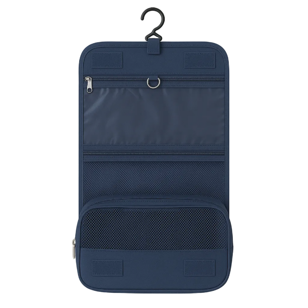 Effizienter Damen Reiseorganizer mit transparenten Fächern für schnellen Zugriff auf Kosmetik.