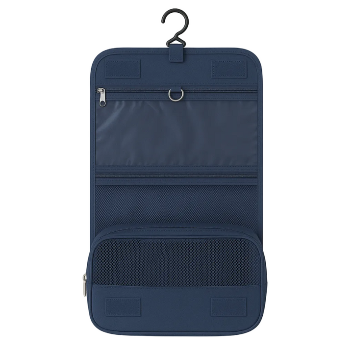 Effizienter Damen Reiseorganizer mit transparenten Fächern für schnellen Zugriff auf Kosmetik.