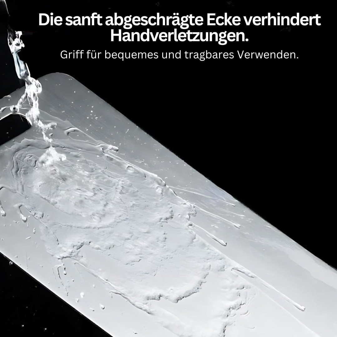 Modernes Edelstahl-Schneidebrett mit antibakterieller Oberfläche, pflegeleicht und langlebig für Ihre Küche.