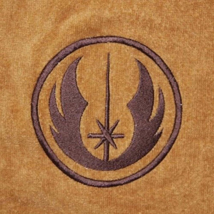Extralanger Herren Bademantel mit Kapuze im Jedi & Sith Cosplay Design. Luxuriöser Morgenmantel.