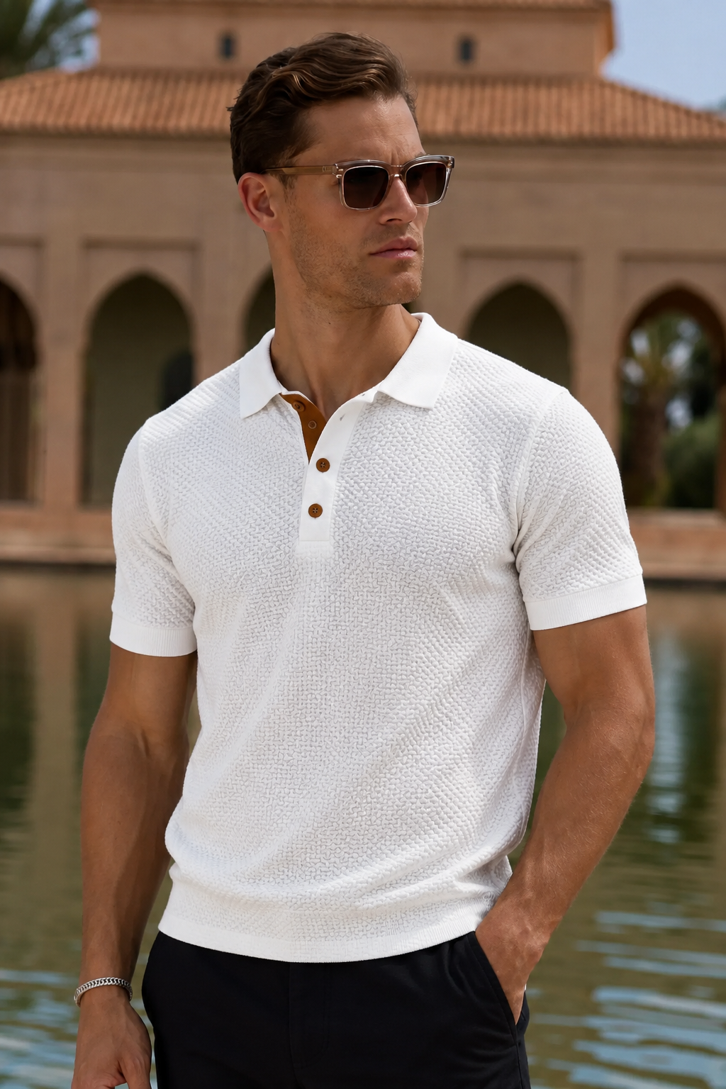 Herren Polo-Shirt: Elegantes Kurzarm Polo-Shirt für Herren, vielseitig für Alltag & Freizeit.