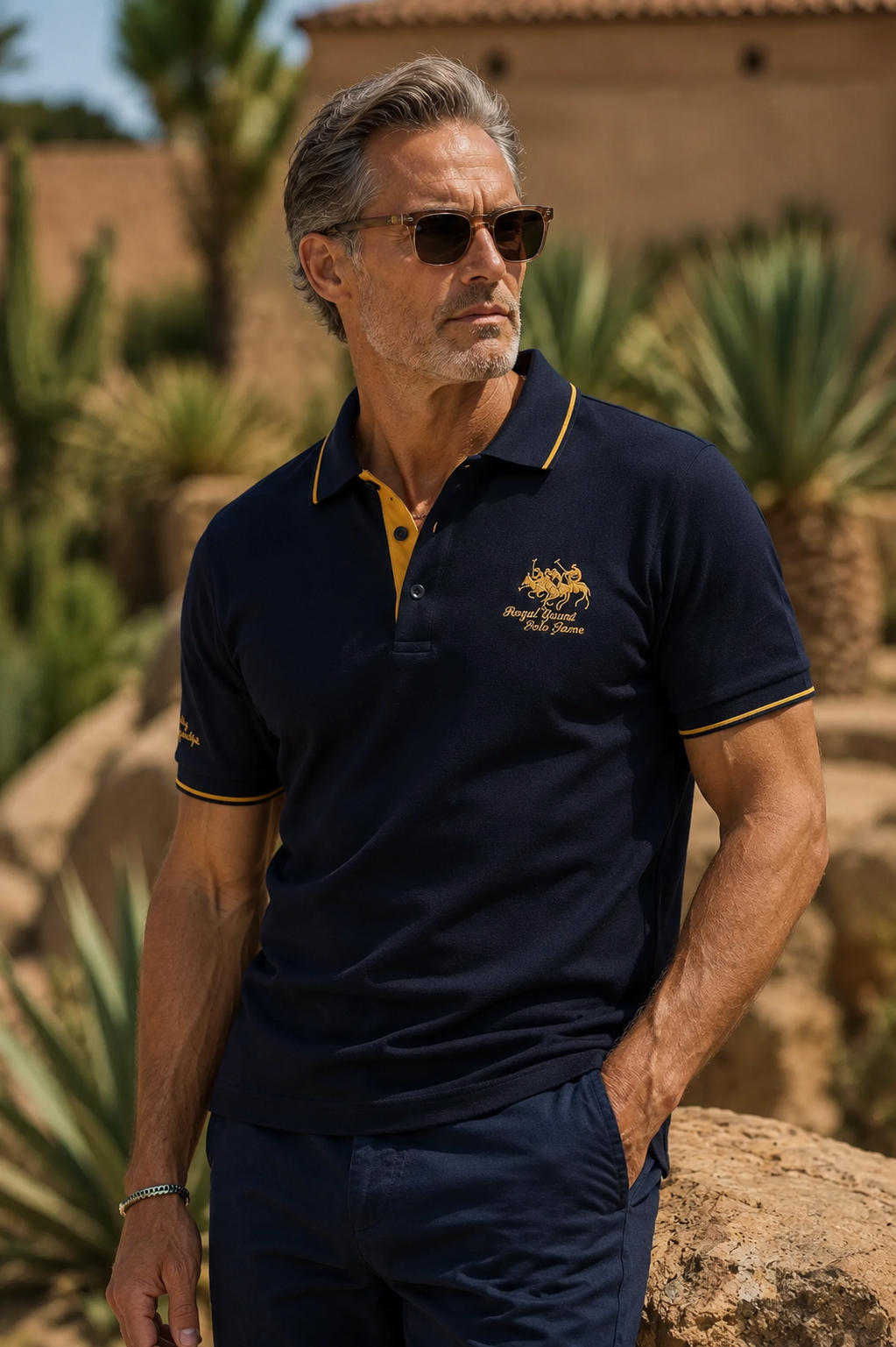 Herren Luxus Polohemd, elegantes, atmungsaktives Poloshirt für stilvolle Freizeit- & Business-Outfits im Frühling/Sommer.