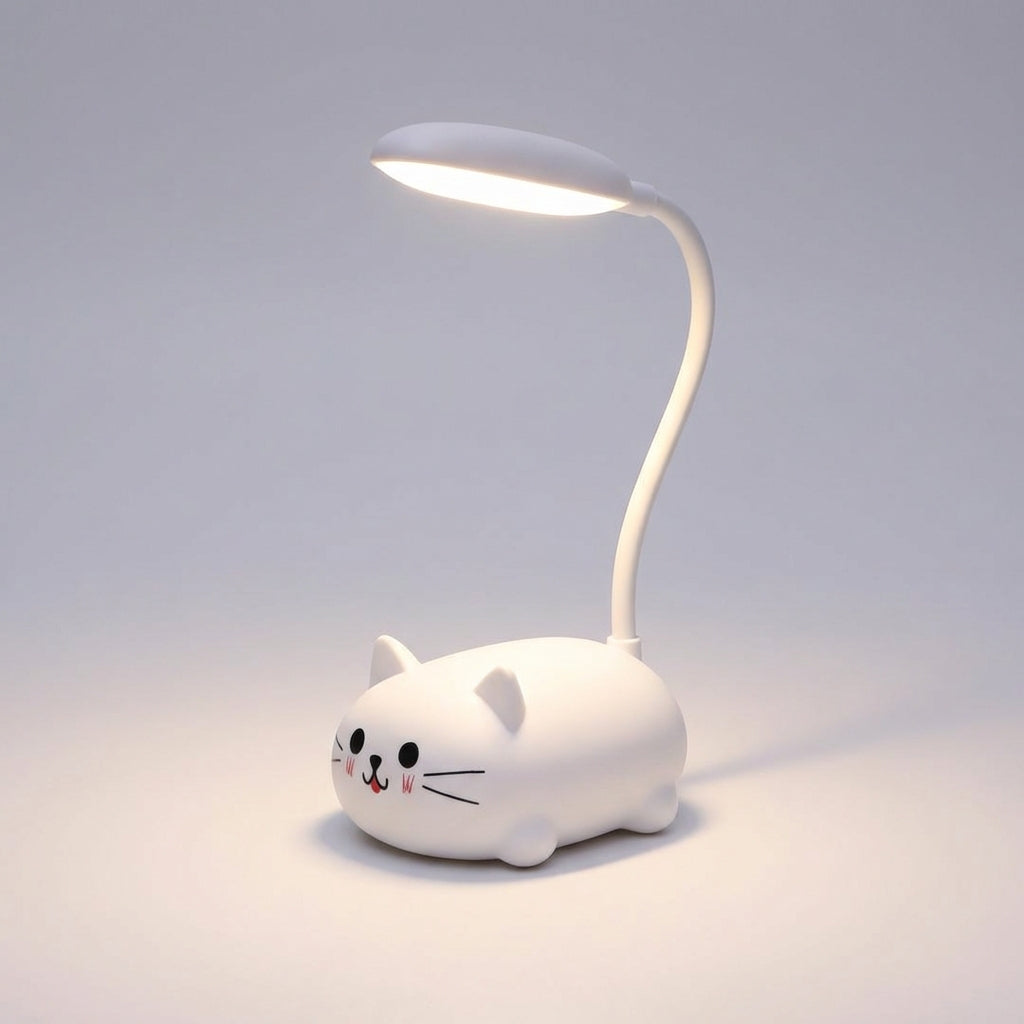 Kompakte LED-USB-Lampe "Deskpurr" als vielseitiges Arbeitslicht oder Leselampe für jeden Schreibtisch.