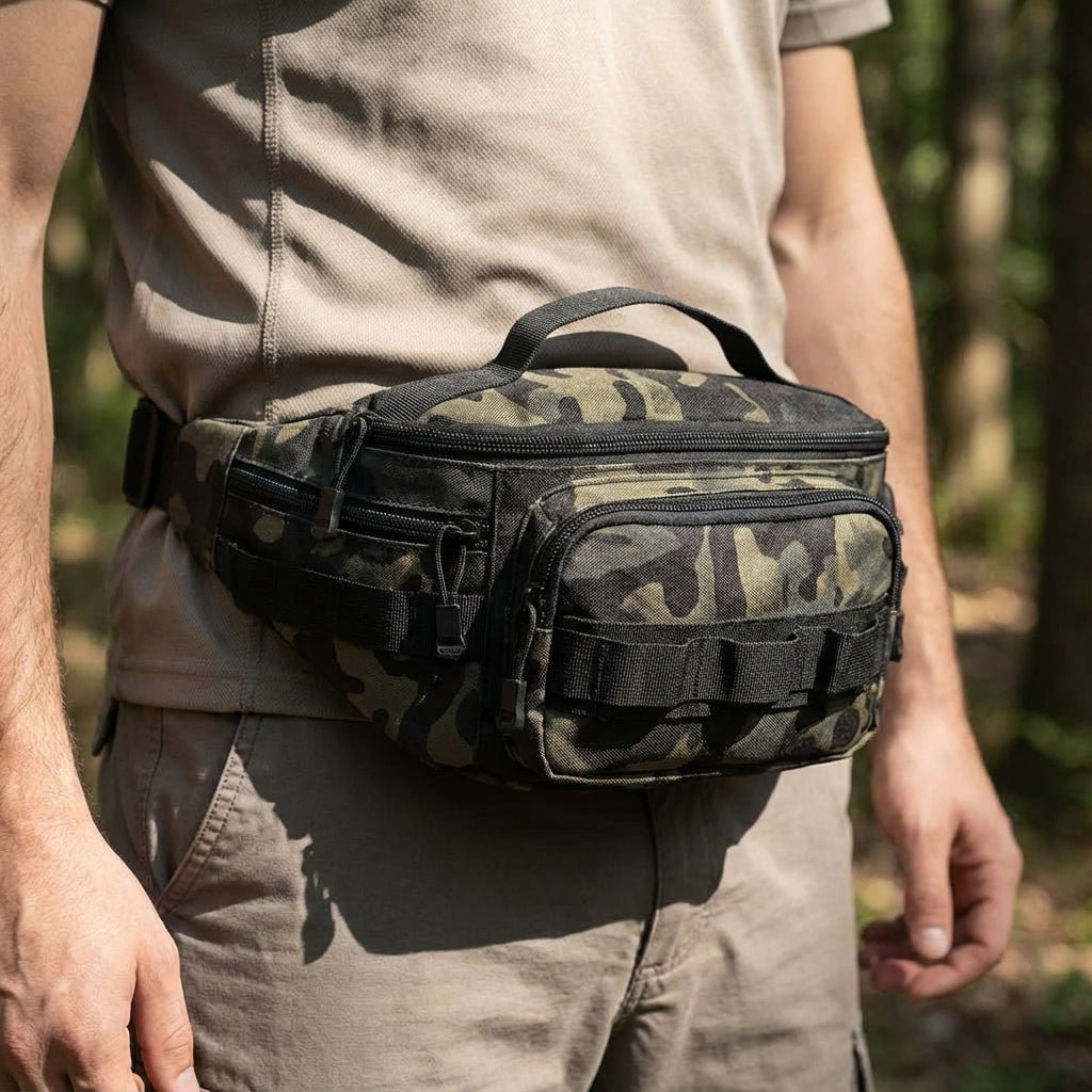 Taktische RangerPack Hüfttasche für Outdoor & EDC. Robust, viele Fächer für Organisation unterwegs.