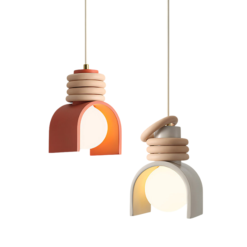 Moderne Deckenlampe mit künstlerischem Design & lebendigen Farben; ideal für Wohn- & Esszimmer.