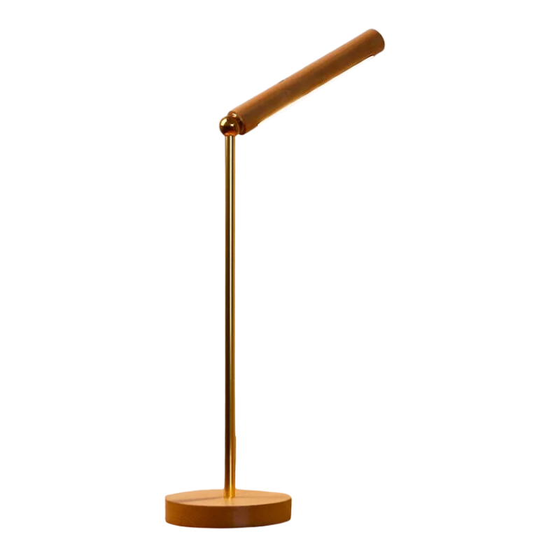Flexible magnetische LED-Holzlampe für Tisch, Nachttisch; moderne, minimalistische Ambientebeleuchtung.