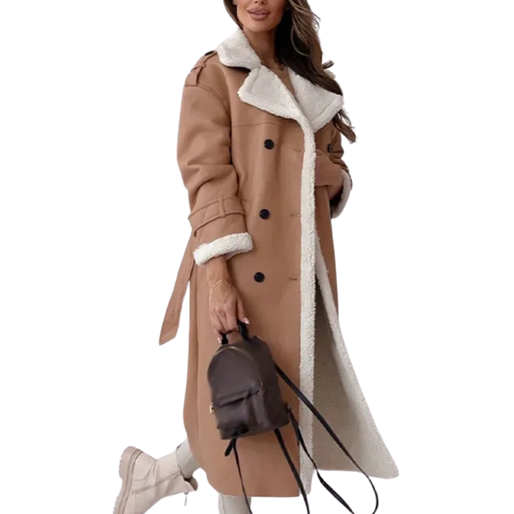 Kuschelig warmer und bequemer langer Damen-Wintermantel für Alltag und Outdoor-Abenteuer.
