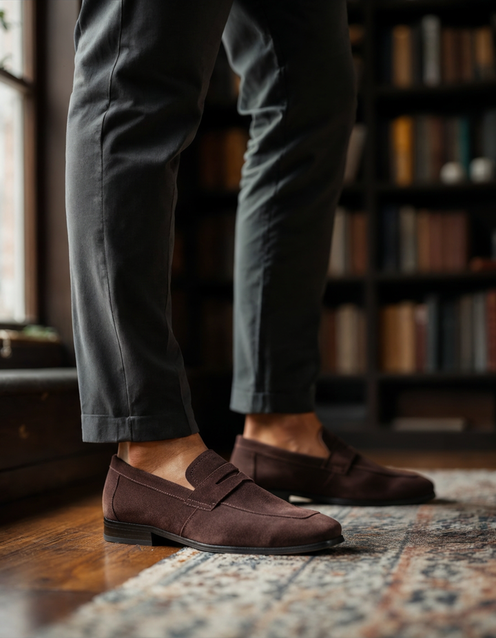 Moderner Herren Penny-Loafer, stilvolle und komfortable Herrenschuhe für den Alltag und besondere Anlässe.