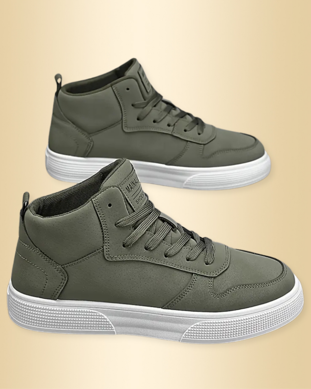 Stylische grüne Herren Freizeitschuhe mit Schnürung, bieten Komfort und guten Halt für den täglichen Gebrauch.