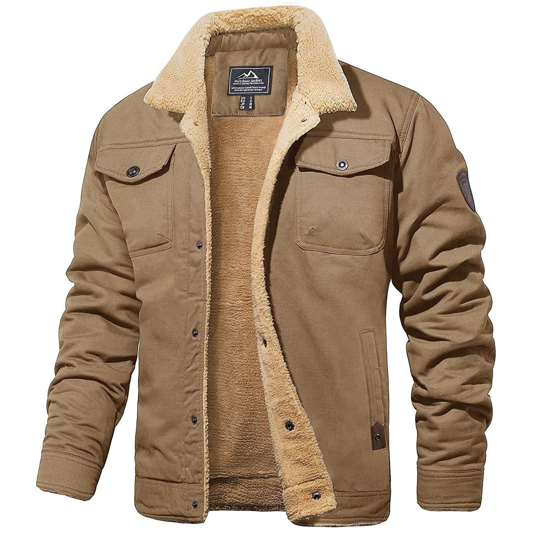 Trendige Herren Bomberjacke in Grau. Bequeme und warme Herrenjacke für kalte Herbsttage. Modische Oberbekleidung für Männer.