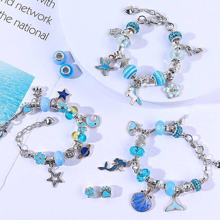 JewelMagic Perlen Bastelset für Kinder, zum Selbermachen von Schmuck & kreativen Armbändern.