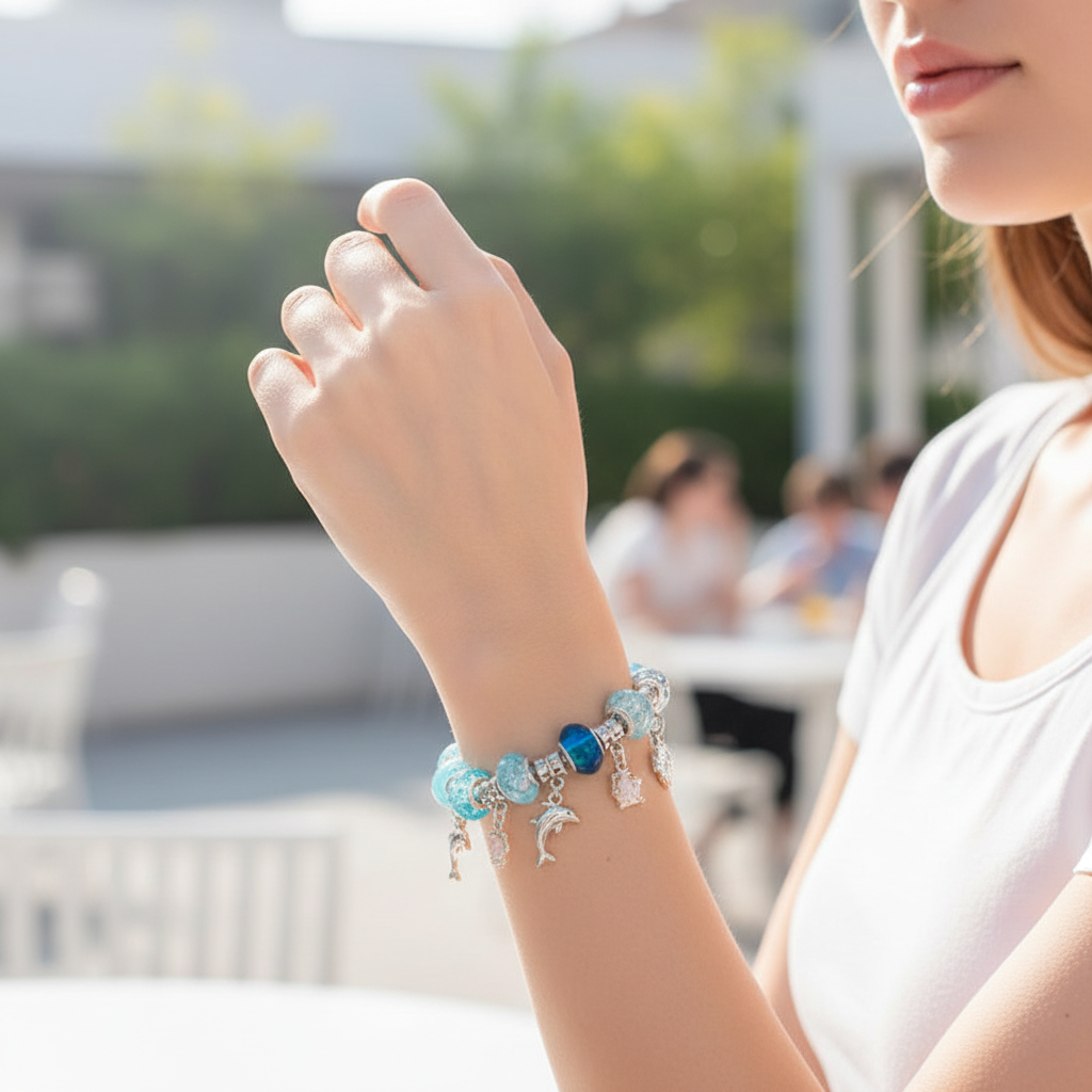 DIY Armband Bastelset für Kinder, fördert Kreativität, ideal für Mädchen, Schmuck selber machen.