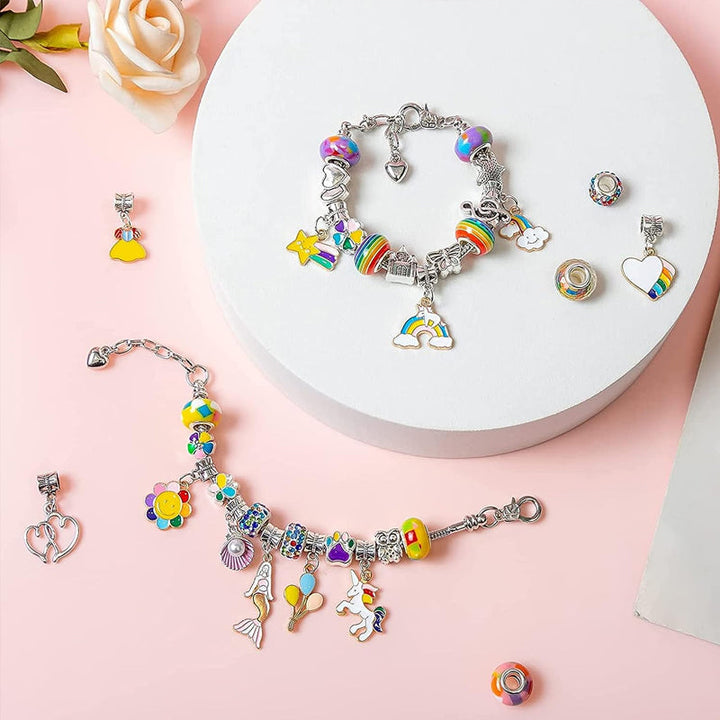 Fördern Sie Kreativität mit diesem DIY Armband Bastelset für Kinder. Tolles Schmuck-Spielzeug.