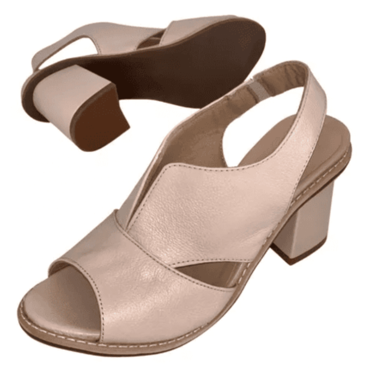 Komfortable Damensandalen Selina aus echtem Leder, ideal für Freizeit & Business Casual.