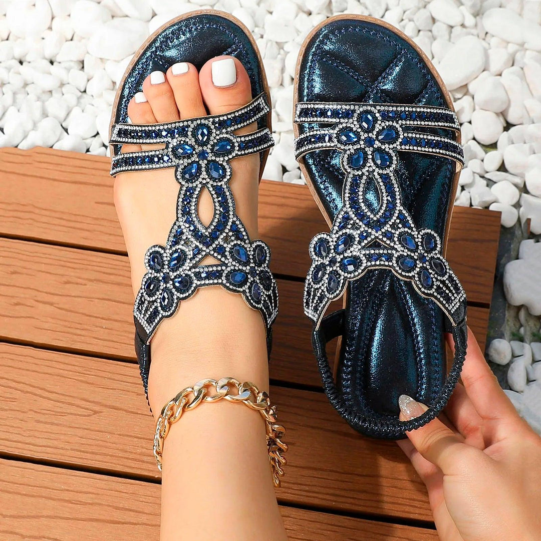 Stilvolle Damen Sandalen mit Bohemian-Design, komfortable Freizeit- & Strandschuhe.