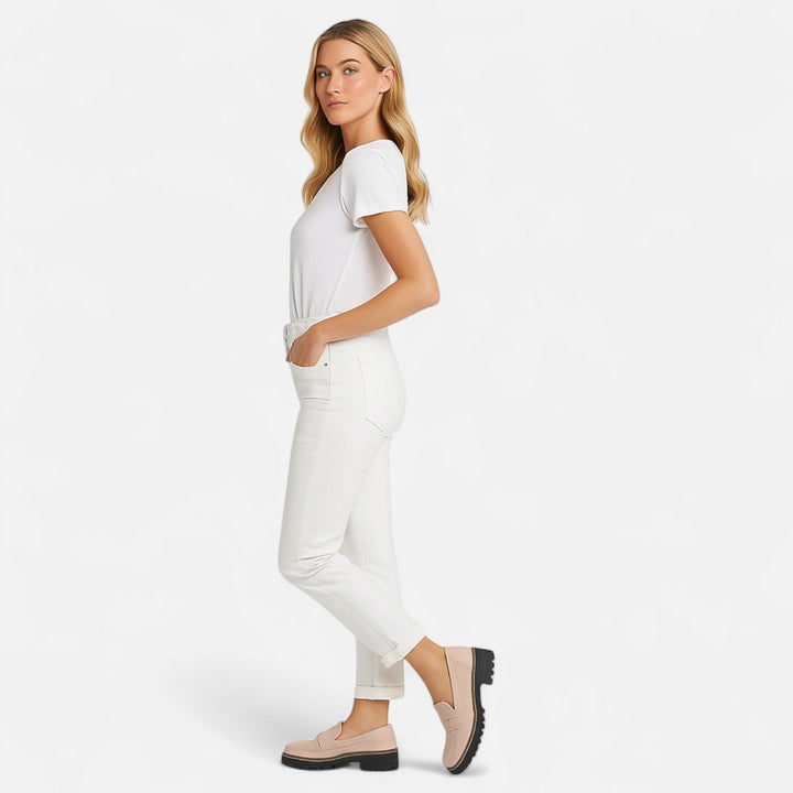 Vielseitige Damen Plateau Loafer mit stilvollem, niedrigem Absatz. Perfekt für elegante Herbst-Looks.