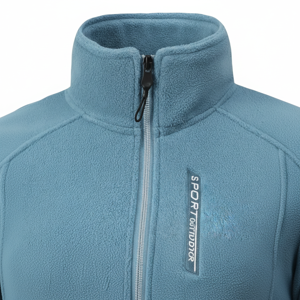 Robuste Damen Fleecejacke Ingrid mit Reißverschluss & hohem Stehkragen. Perfekt für Wandern, Sport & Herbst/Wintermode.