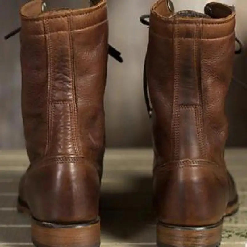 Bequeme Damen Schnürstiefel mit Arch Support und rutschfester Sohle, ideal als Alltagsschuhe für Herbst und Winter.