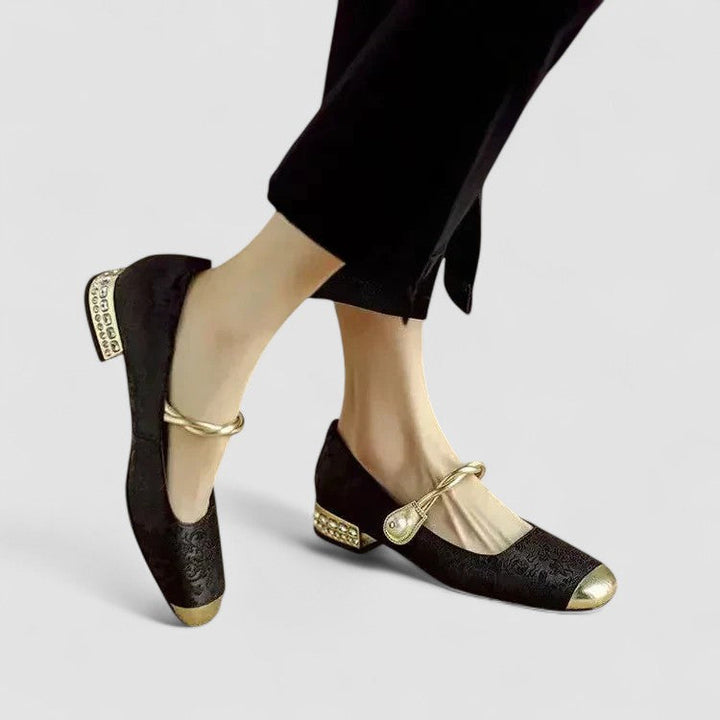 Elegante Mary Jane Damen Komfortschuhe mit ergonomischer Fußgewölbestütze für den Alltag.