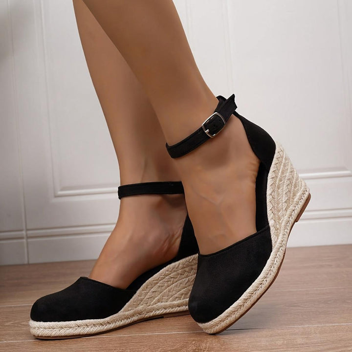 Damen orthopädische Sandalen mit Keilabsatz und Arch Support für bequemen Tragekomfort im Sommer.