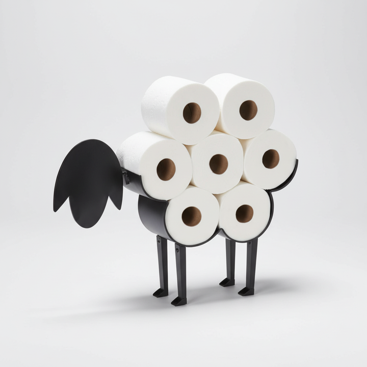 FunRolette Toilettenpapierhalter in Tierform, perfekt als dekorative Bad-Aufbewahrungslösung.