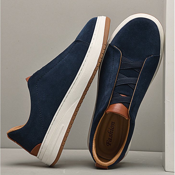 Flexibler Herren Slip-On Sneaker, weich und atmungsaktiv, ideal als leichter Alltagsschuh für entspannte Tage.