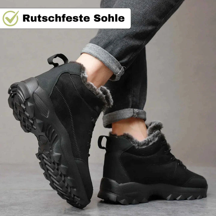 Bequeme Damen Winterschuhe mit warmer Fütterung für kalte Tage. Perfekt für lange Spaziergänge im Schnee.