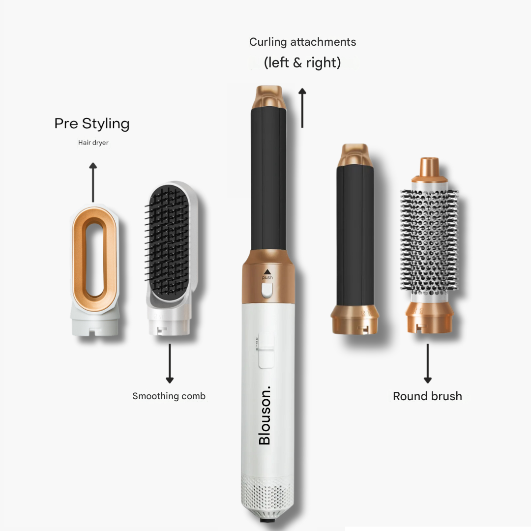 Aeréa Haarstyler: Luftgesteuerter Lockenstab für perfekte Wellen und Glätteisen für seidig glattes Damenhaar.