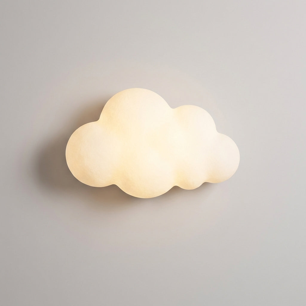 Stilvolle Wolken-Wandleuchte dimmbar. LED-Beleuchtung für Schlafzimmer, Wohnzimmer. Modernes Design, sanftes Stimmungslicht.