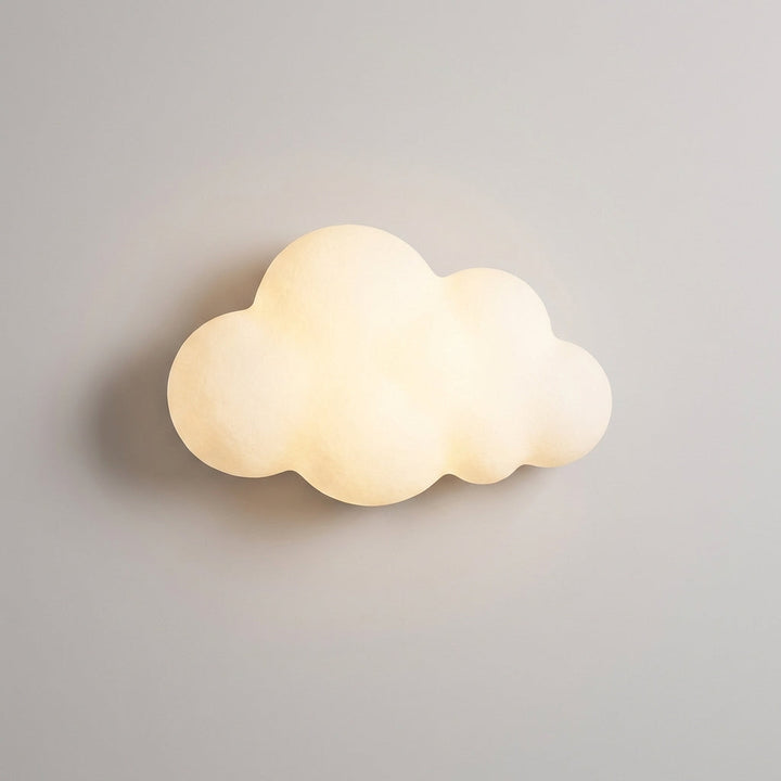 Stilvolle Wolken-Wandleuchte dimmbar. LED-Beleuchtung für Schlafzimmer, Wohnzimmer. Modernes Design, sanftes Stimmungslicht.