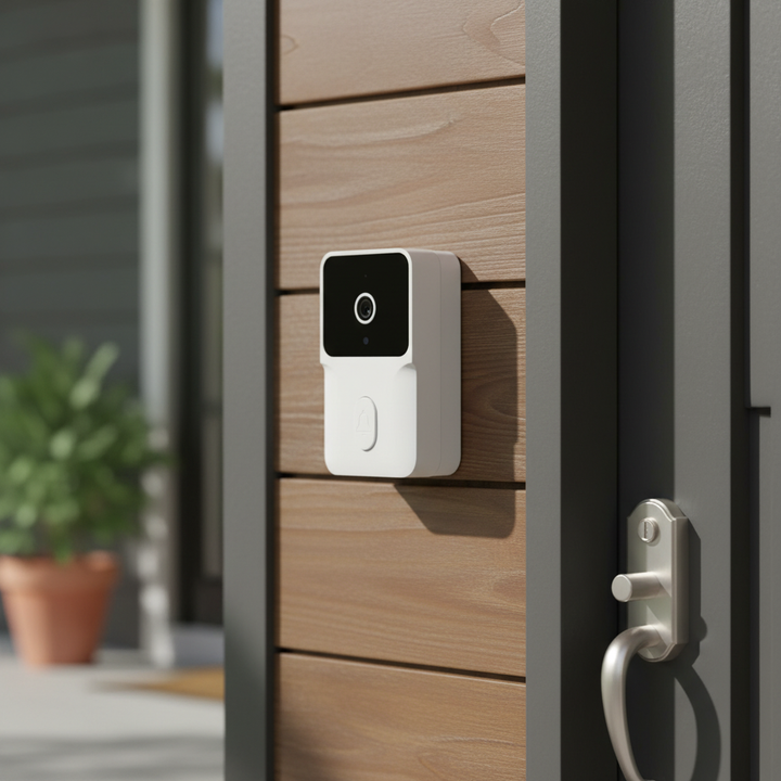 Drahtlose 4K Video-Türklingel Watchiva für Smart Home Sicherheit mit WLAN und Bewegungserkennung.