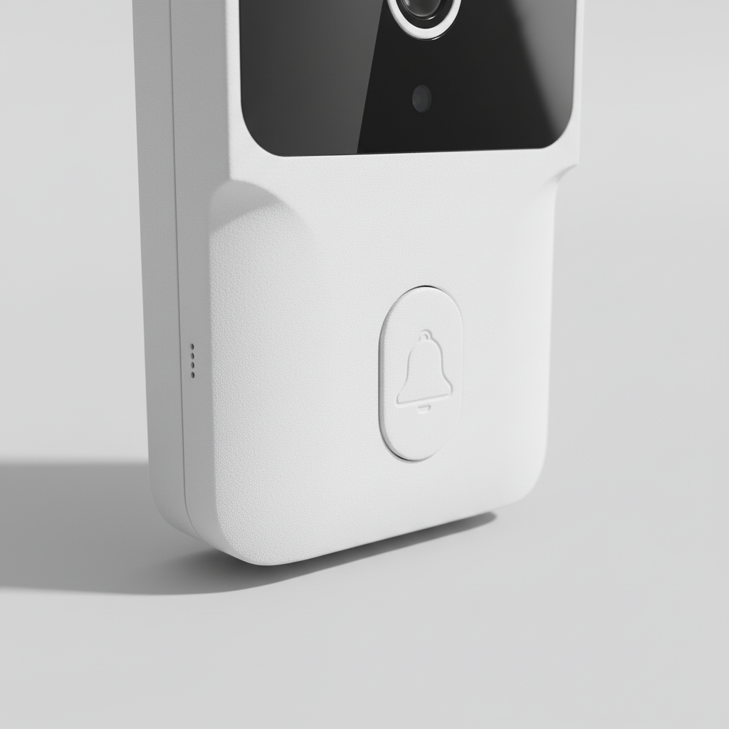 Smarte kabellose Video-Türklingel mit 4K-Sicht für einfache Installation, WLAN & Benachrichtigungen.