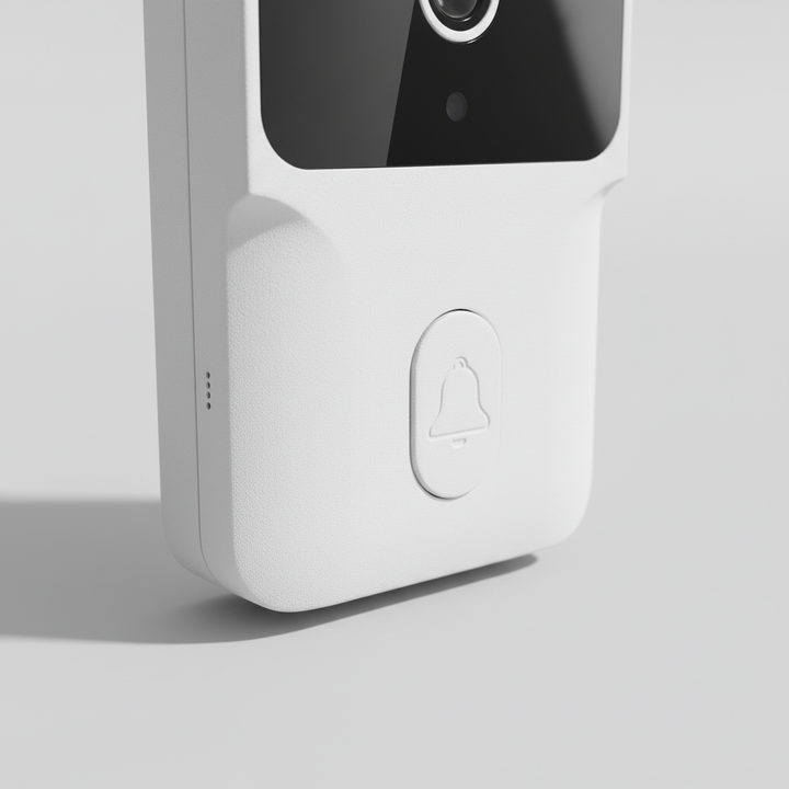 Smarte kabellose Video-Türklingel mit 4K-Sicht für einfache Installation, WLAN & Benachrichtigungen.