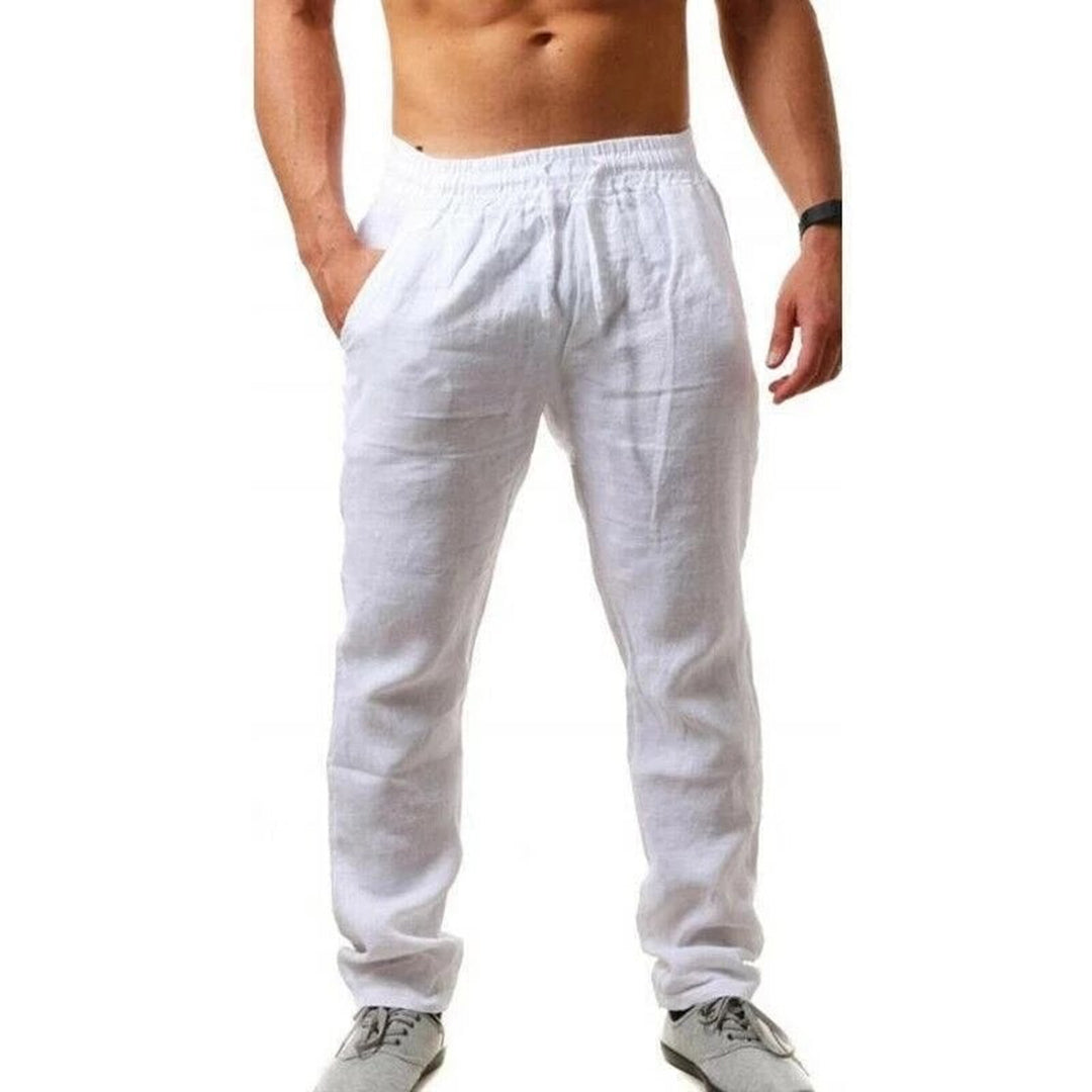 Modische Herren Sommerhose, uni. Leichte, atmungsaktive Freizeithose für ultimativen Komfort an warmen Urlaubstagen.