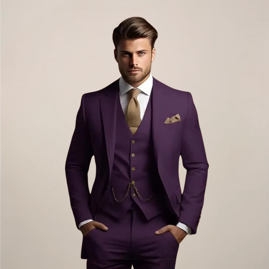 Hochwertiger Herrenanzug Yannick im Slim Fit, ideal für ein stilvolles Business-Outfit oder Events.