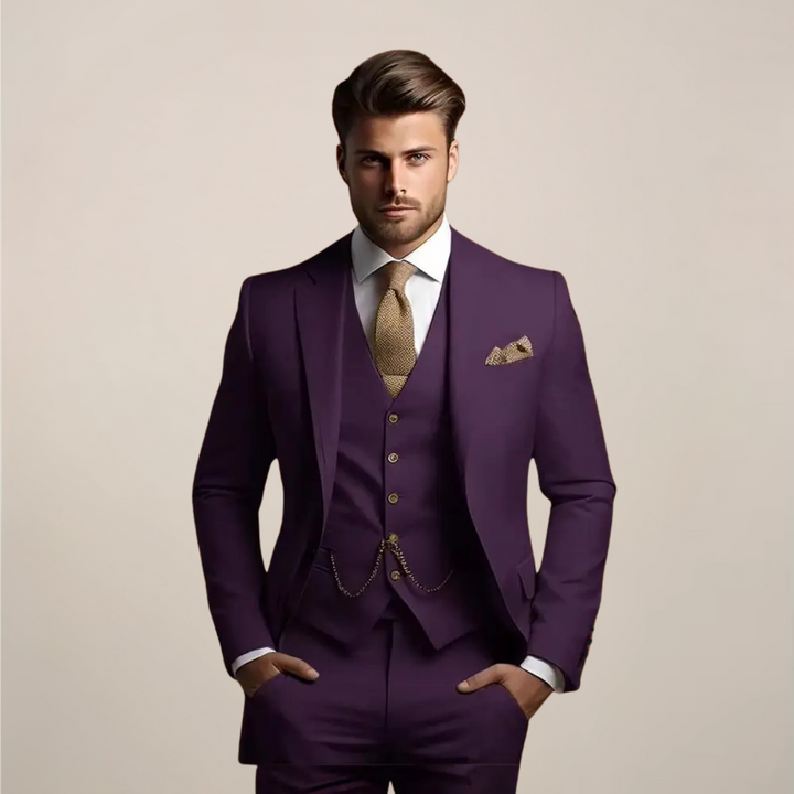 Hochwertiger Herrenanzug Yannick im Slim Fit, ideal für ein stilvolles Business-Outfit oder Events.