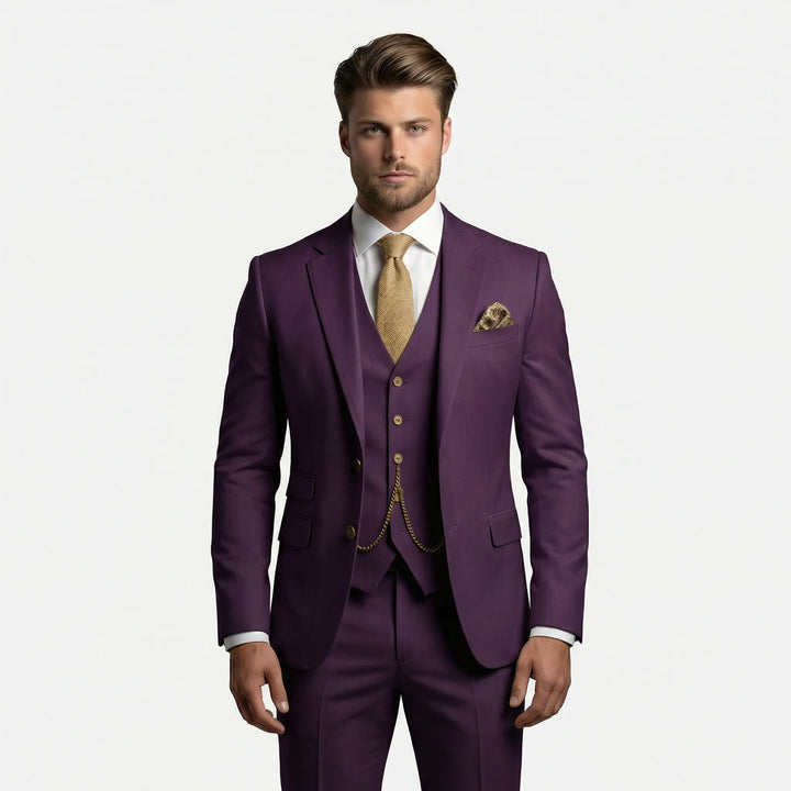 Herren Anzug Set Yannick – der perfekte Dreiteilige Slim Fit Anzug für festliche Events, Hochzeit & Business-Look.