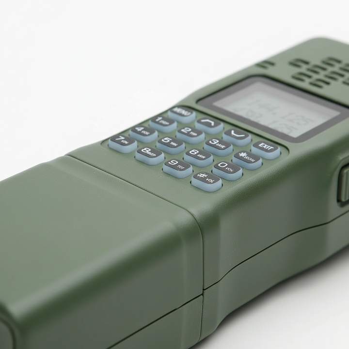 Leistungsstarkes Dualband Funkgerät FieldRadioX mit hoher Reichweite für Outdoor- und Notfallausrüstung.