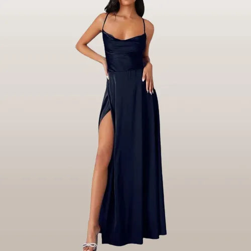 Fließendes Sommer-Maxikleid für Damen, ärmellos und bequem, perfekt für elegante Anlässe und warme Tage.