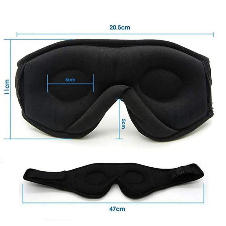 Innovatives Unisex Bluetooth-Gadget: Schlafmaske mit HD-Audio für Musik & besseren Schlaf; auch als Geschenkidee.