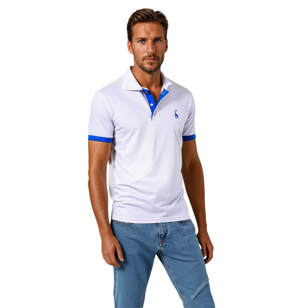 Elegantes Herren Poloshirt, ideal für Büro & Business-Casual. Modernes, pflegeleichtes kurzarm Hemd für Männer.