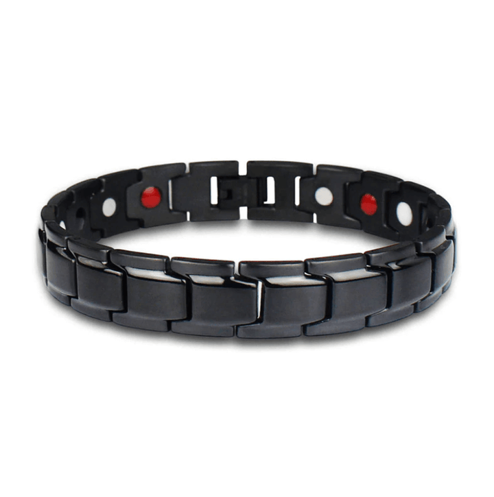 Exklusives Herren Magnetarmband aus Edelstahl als Geschenk. Für Energie & Wohlbefinden.