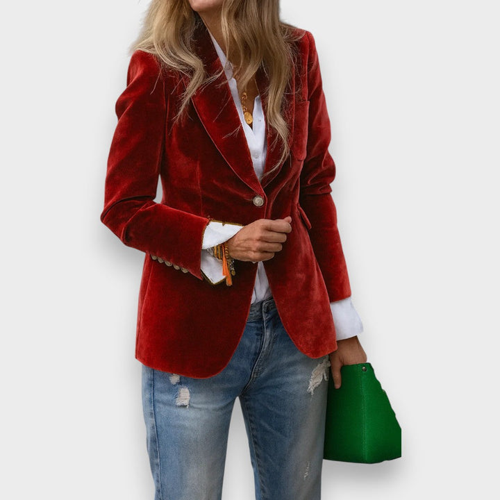 Smart Casual Damen Blazer, tailliert, Langarm, klassisch-modern für Business und Alltag.