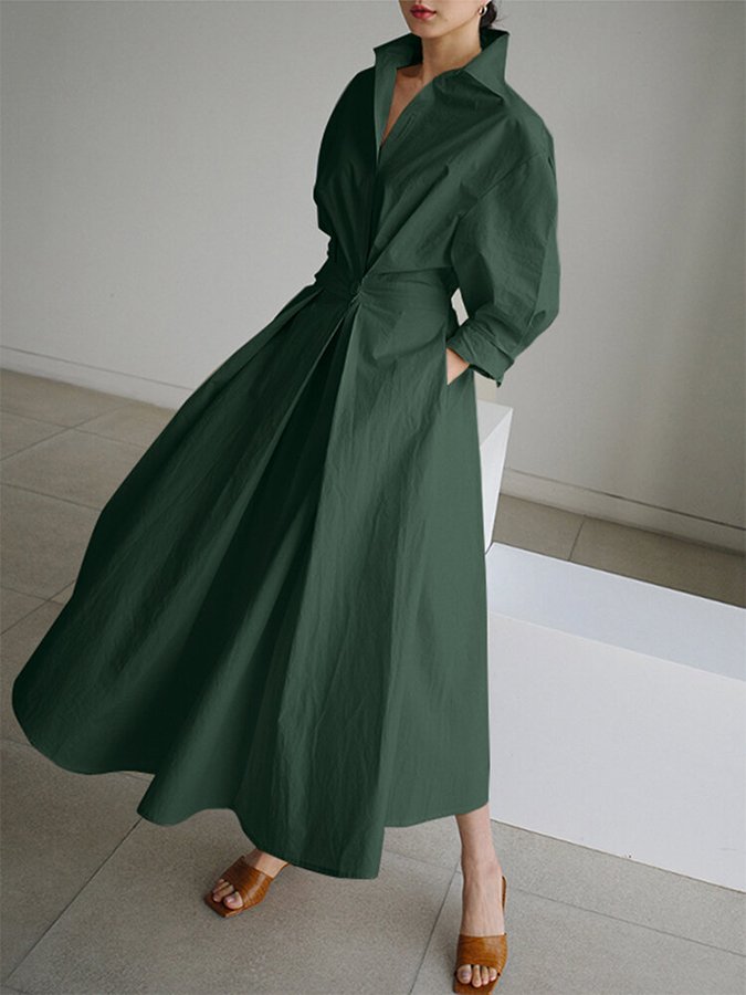 Modernes, elegantes langes Damenkleid für den Sommer. Vielseitig für festliche Anlässe & Alltag.