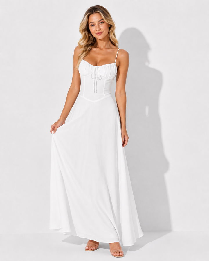 Korsettkleid Damen mit verstellbaren Trägern und eleganter Schnürung. Ein festliches, figurbetontes Partykleid.