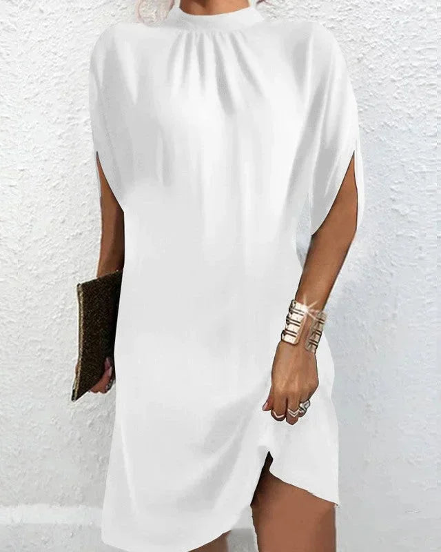 Damen Partykleid kurz mit Fledermausärmeln, ein schickes Outfit für Cocktailpartys und Abendmode.