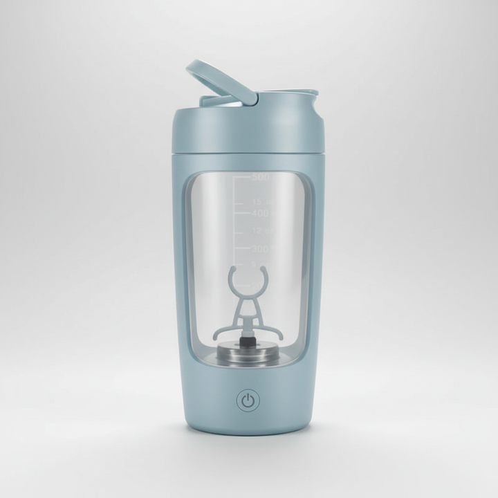 Vielseitiger elektrischer Trinkmixer ShakePulse, ideal als Sportzubehör oder Küchengerät für Smoothies.