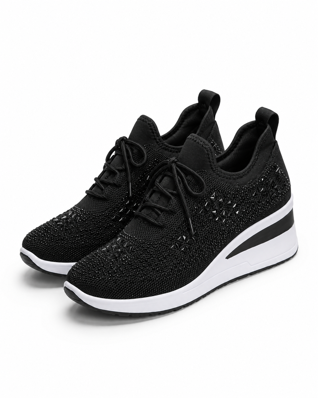Modische Damen-Sneaker mit Strass: Orthopädisch, atmungsaktiv & elegant. Ideal als Sommerschuh.