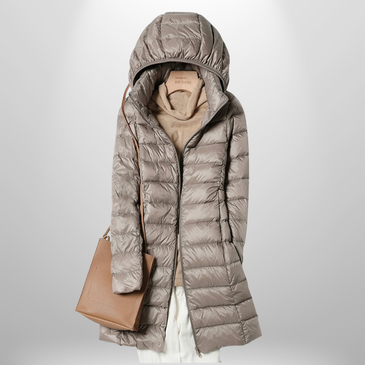 Damen Ultraleichte Steppjacke, elegant & wetterfest. Ideal für Frühling, Herbst und den Alltag.